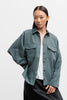 Kaia twill over shirt faded green