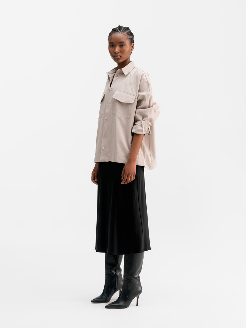 Kaia over shirt greige