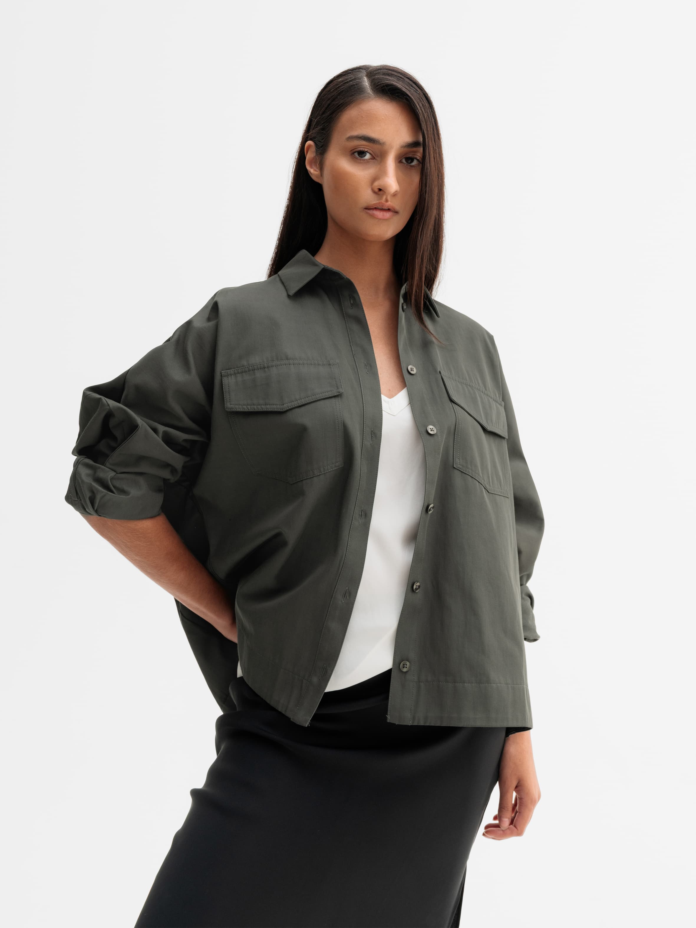 Kaia over shirt wood