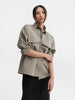 Kaia over shirt light military