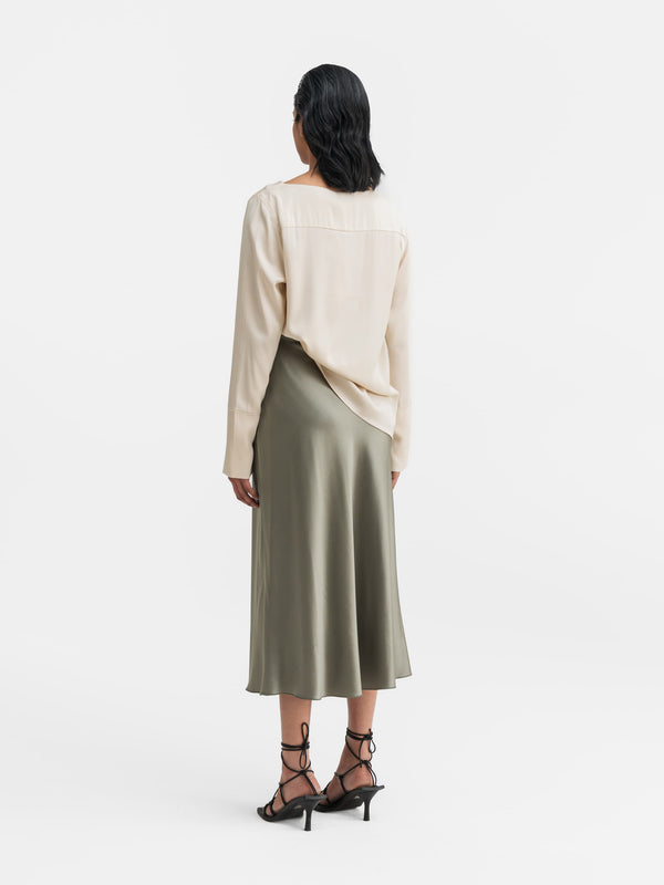Kelly silk blouse cream