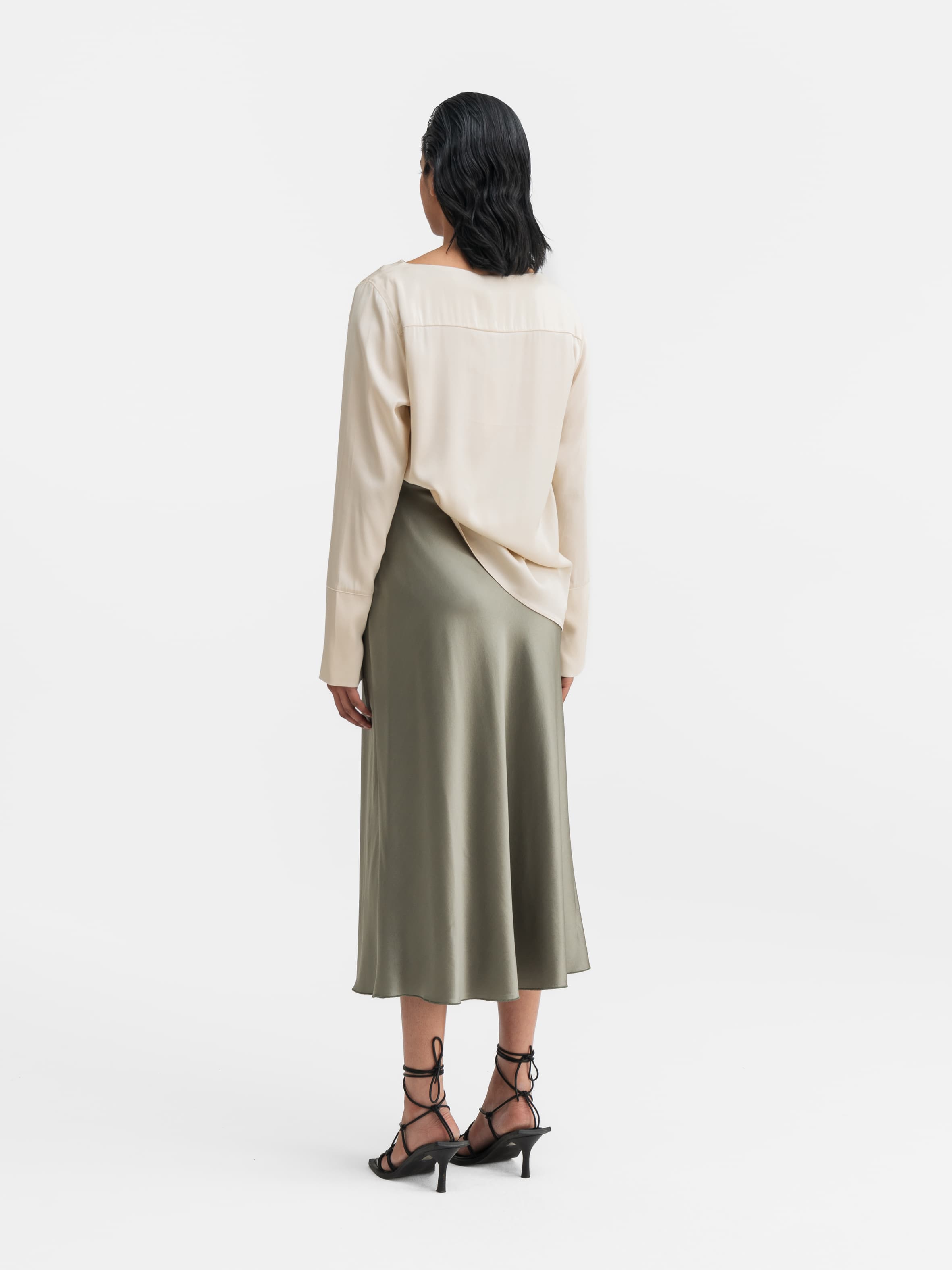 Kelly silk blouse cream