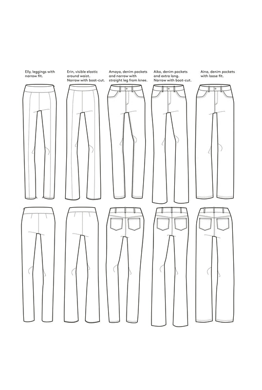 Aina latex trousers black