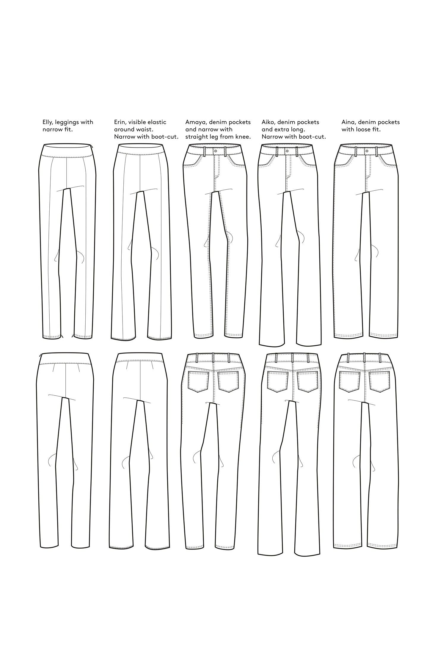 Amaya latex trousers black