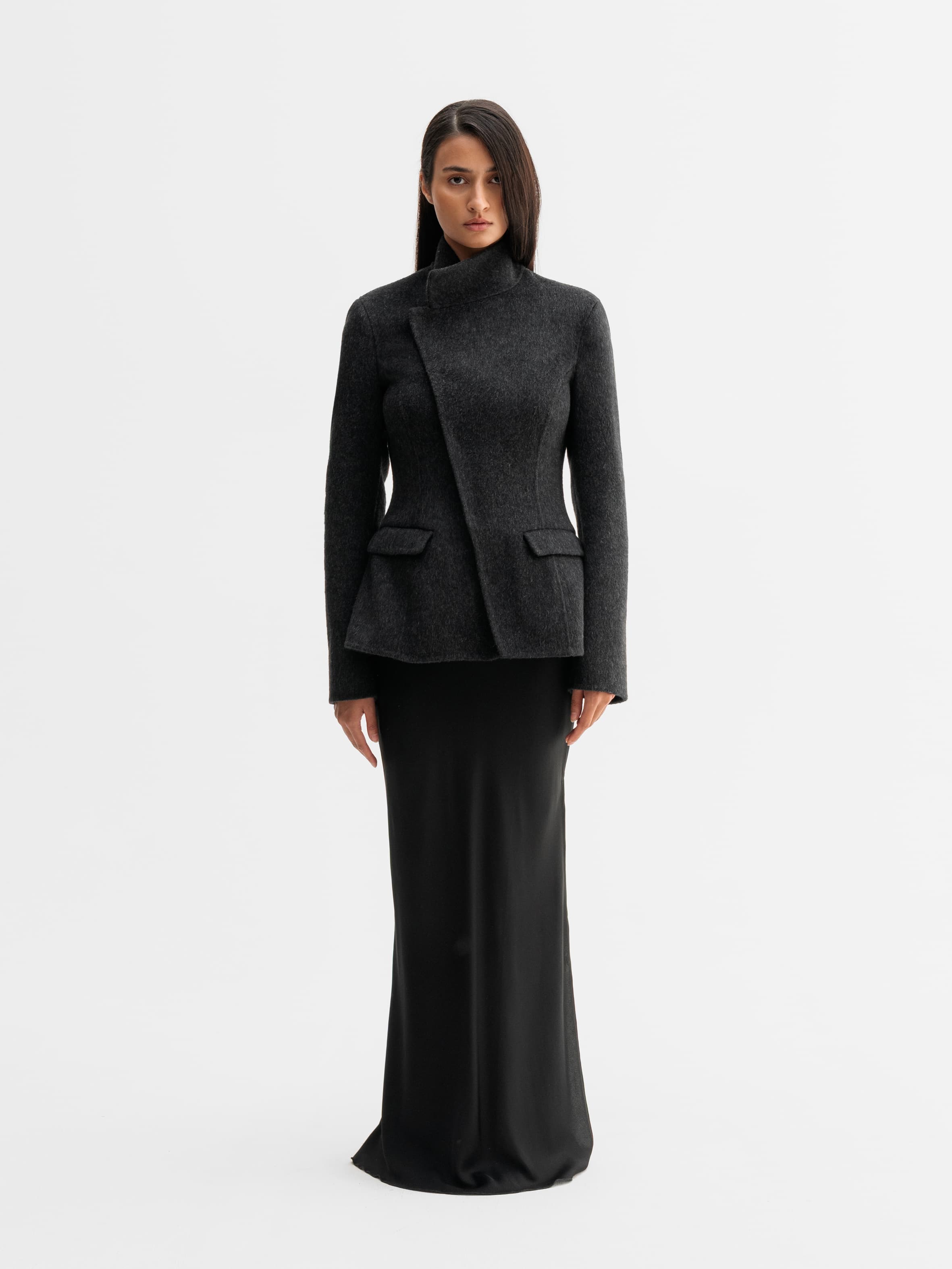 Leia wool blazer black