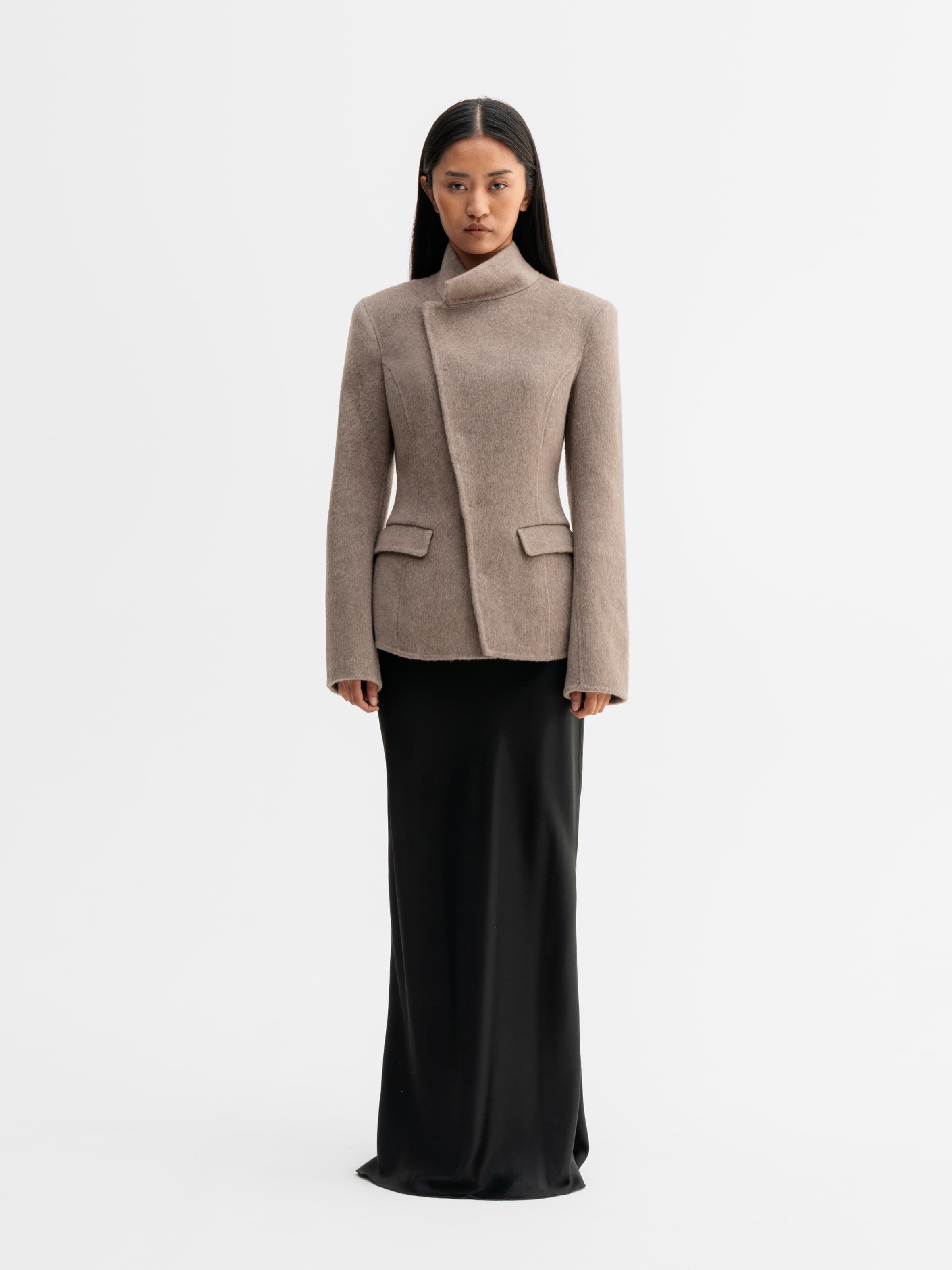 Leia wool blazer light brown