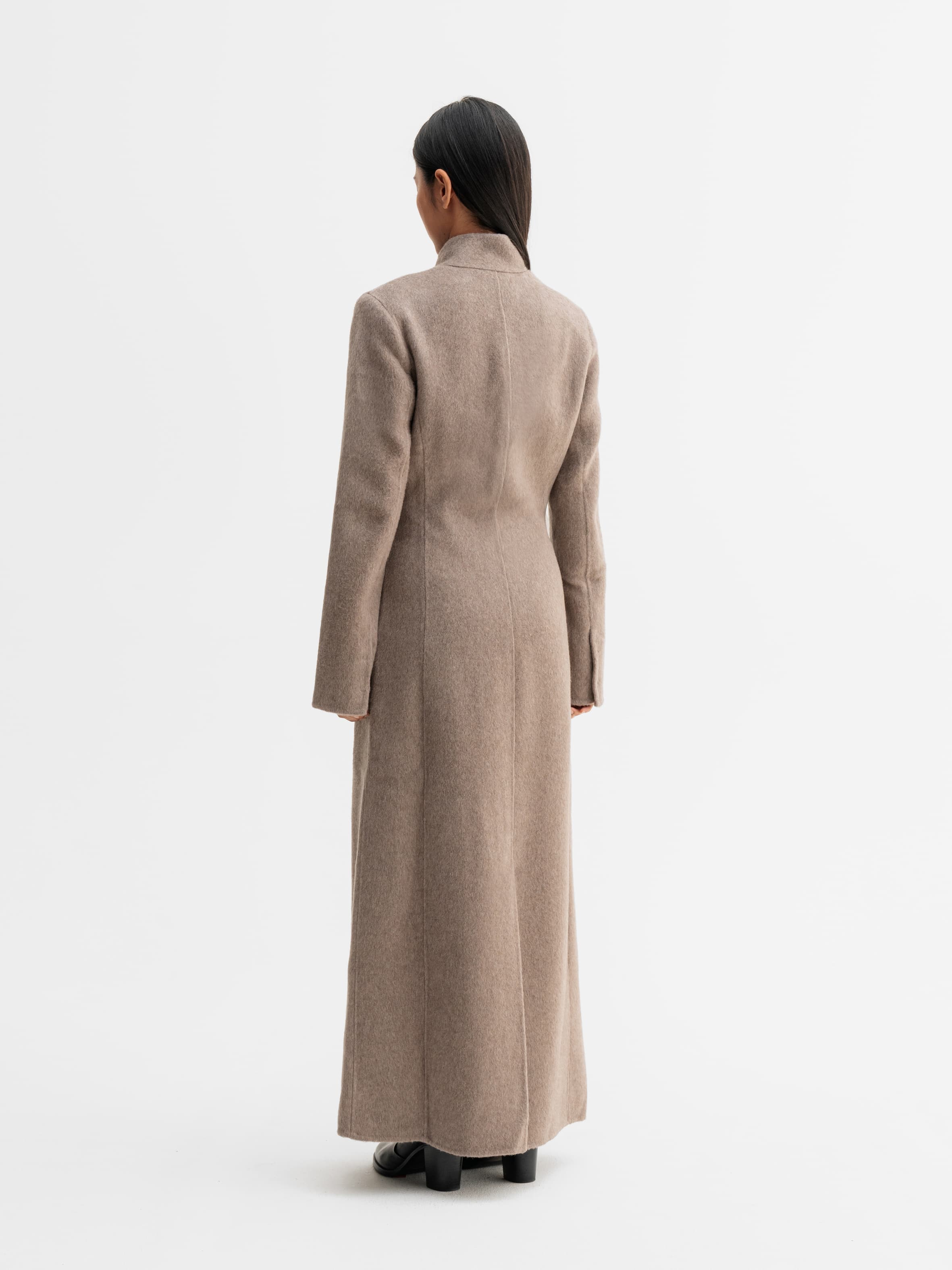 Leia wool coat light brown