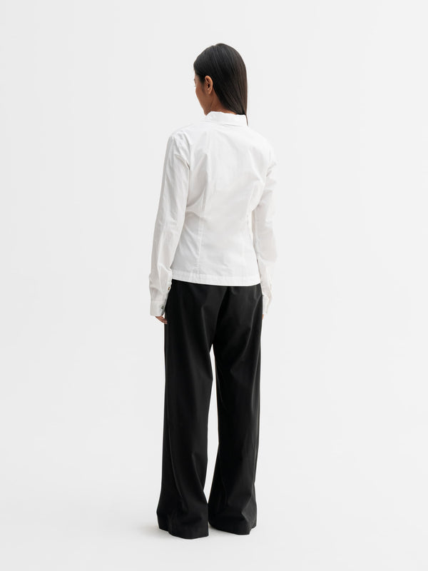 Back view of Ahlvar Gallery Leia shirt in White
