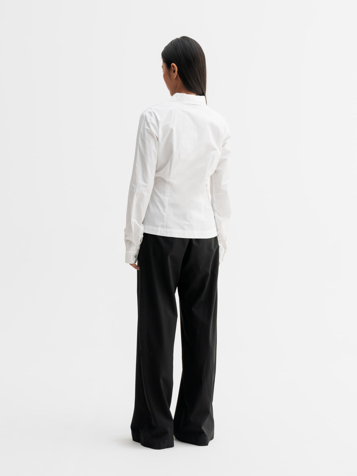 Back view of Ahlvar Gallery Leia shirt in White