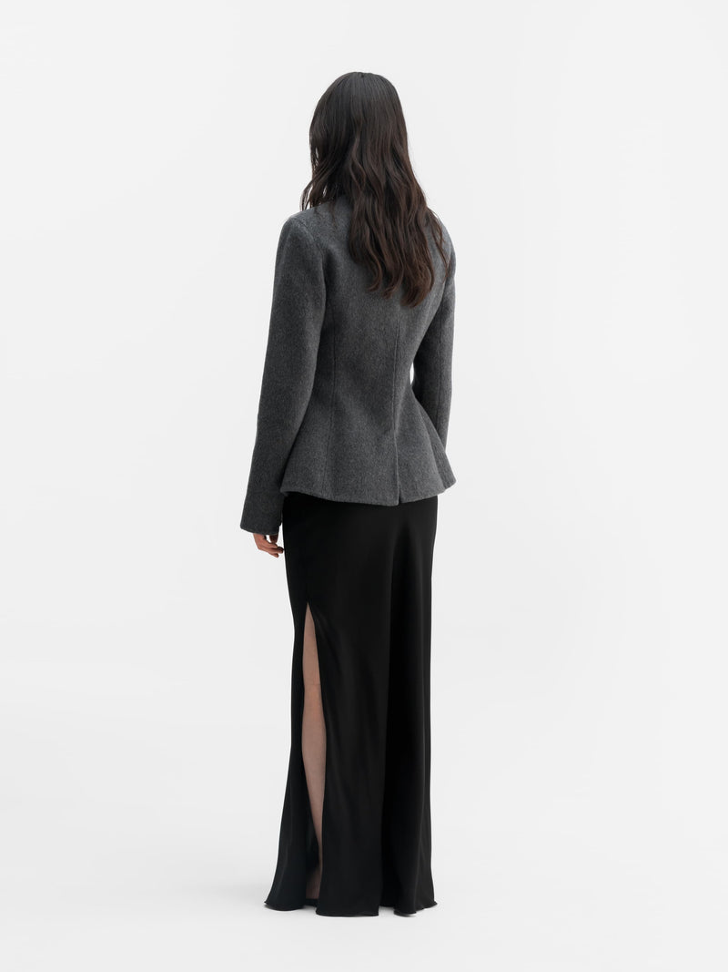 Leia wool blazer dark grey