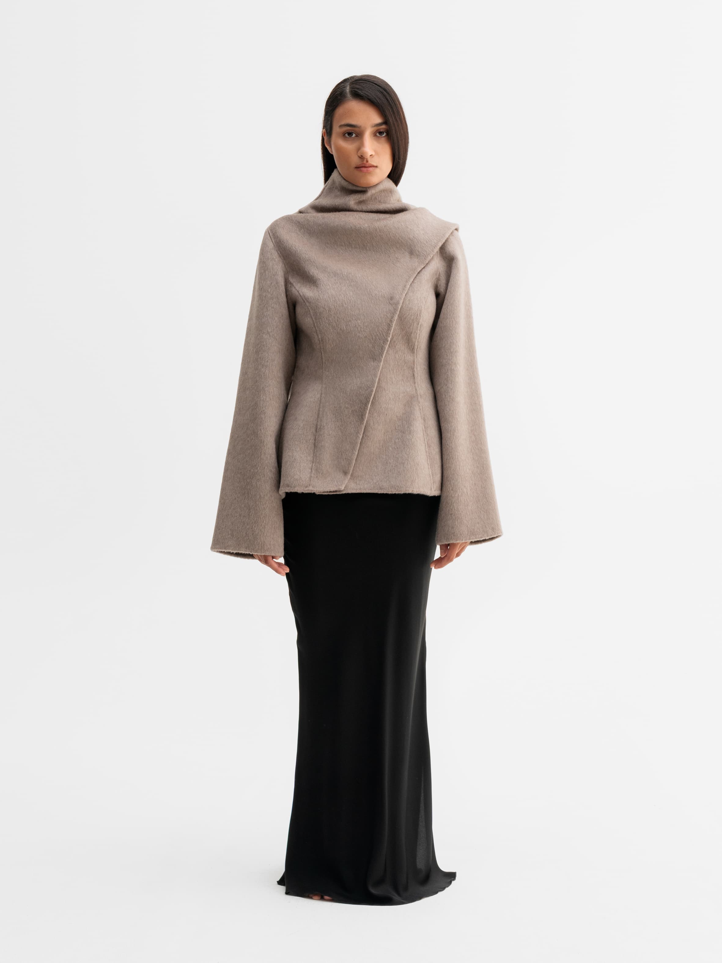 Leni wool blazer light brown