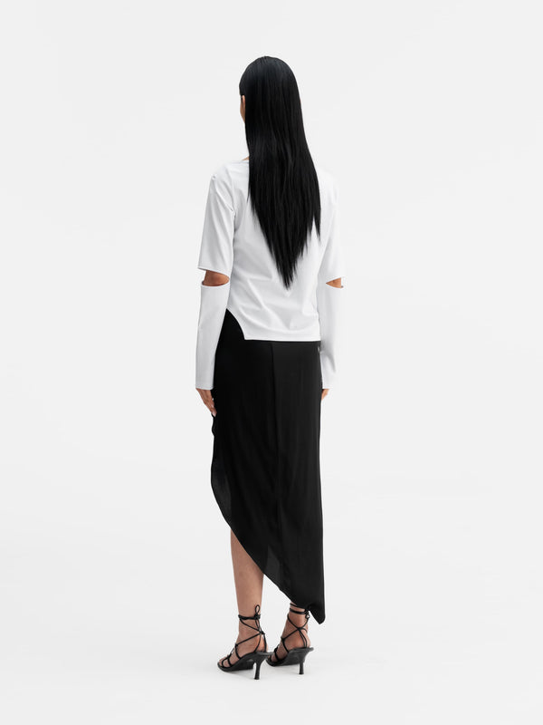 Back view of Ahlvar Gallery Lilo LS tee white