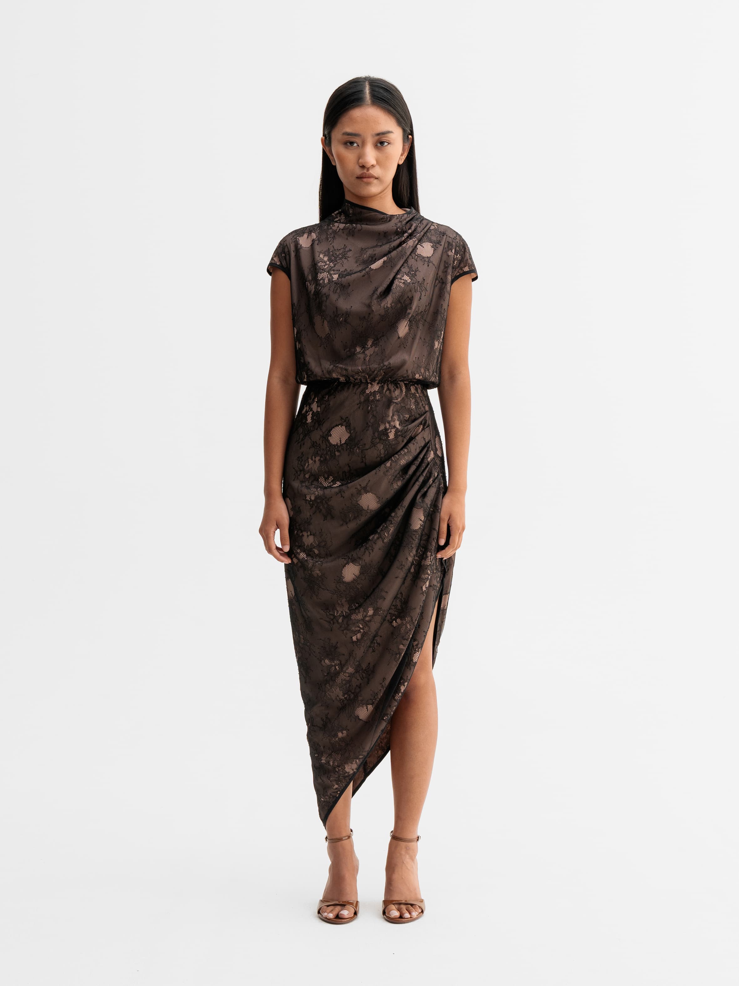 Lima lace dress black