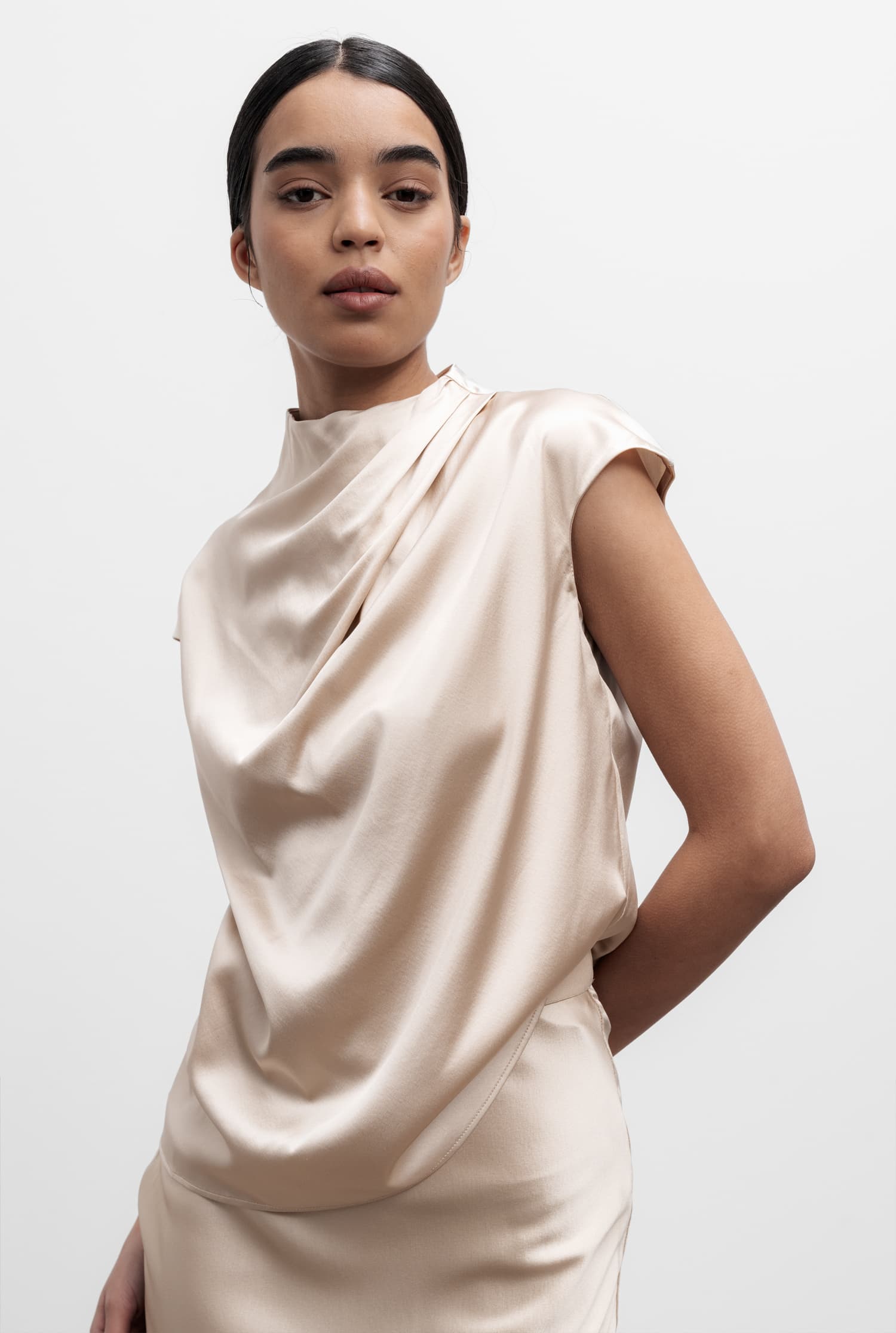 Marlow Silk Top - Cream
