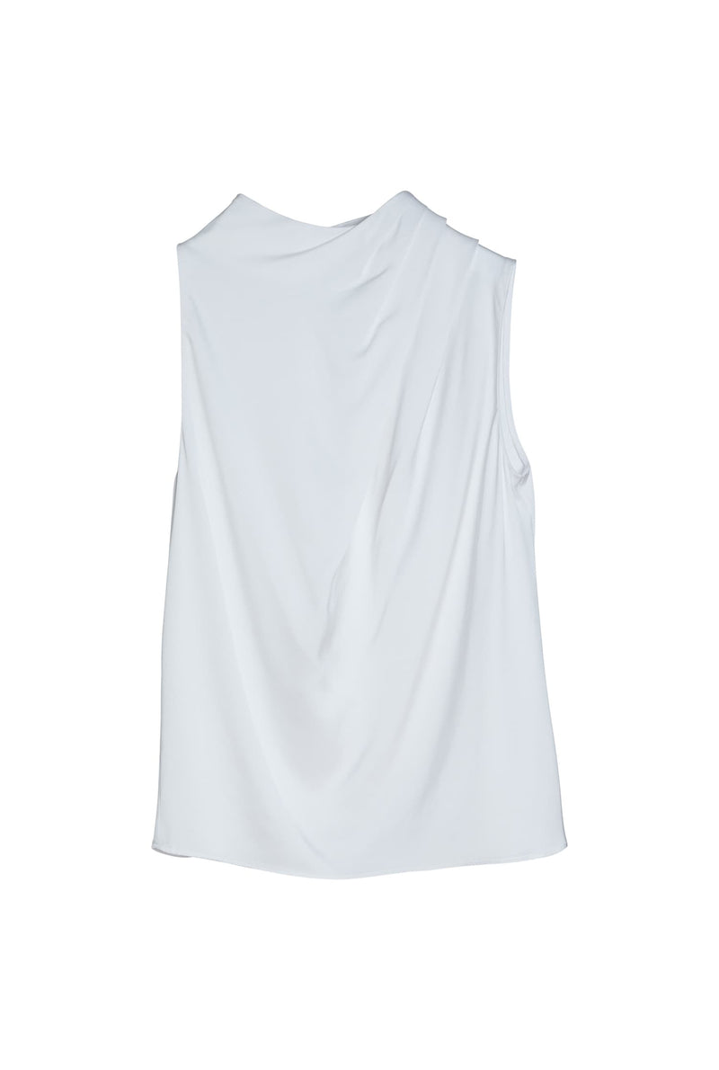 Lima silk tank optic white