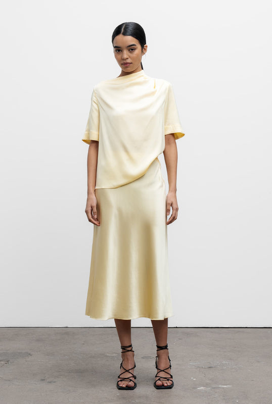 Lima silk tee lemon