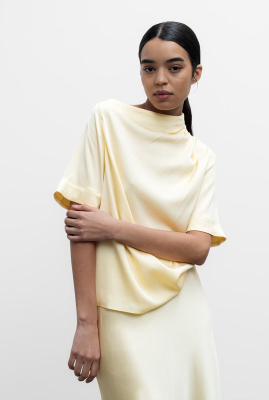 Lima silk tee lemon