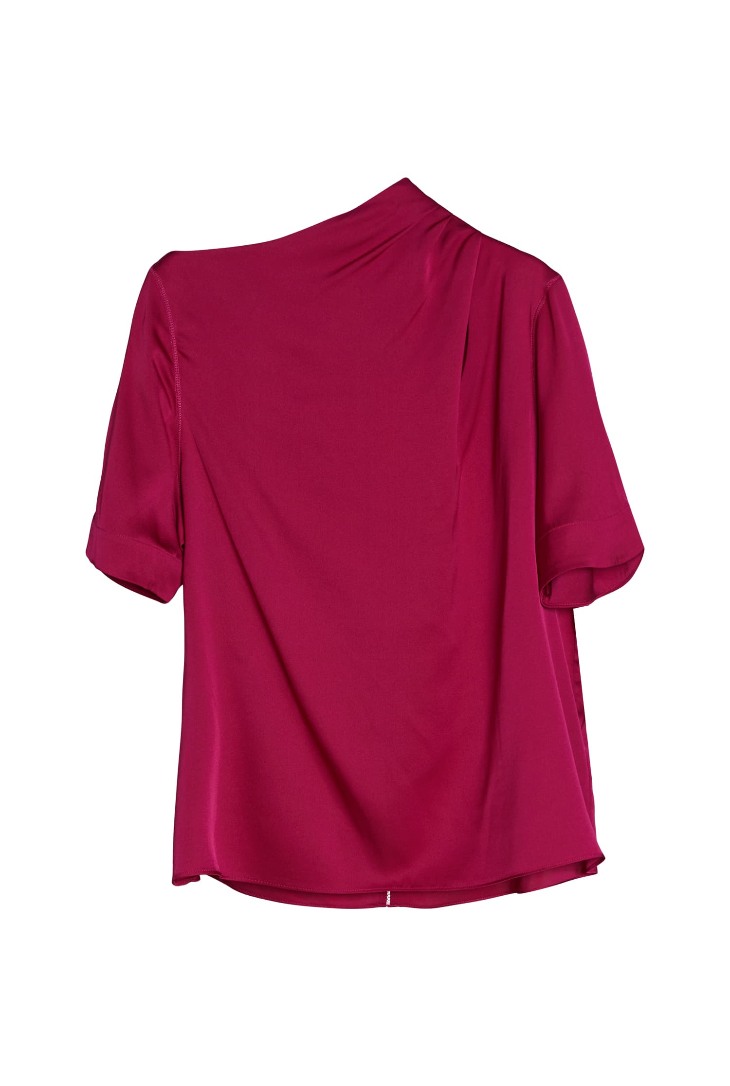 Lima silk tee raspberry