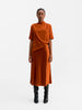 Lima silk tee rust