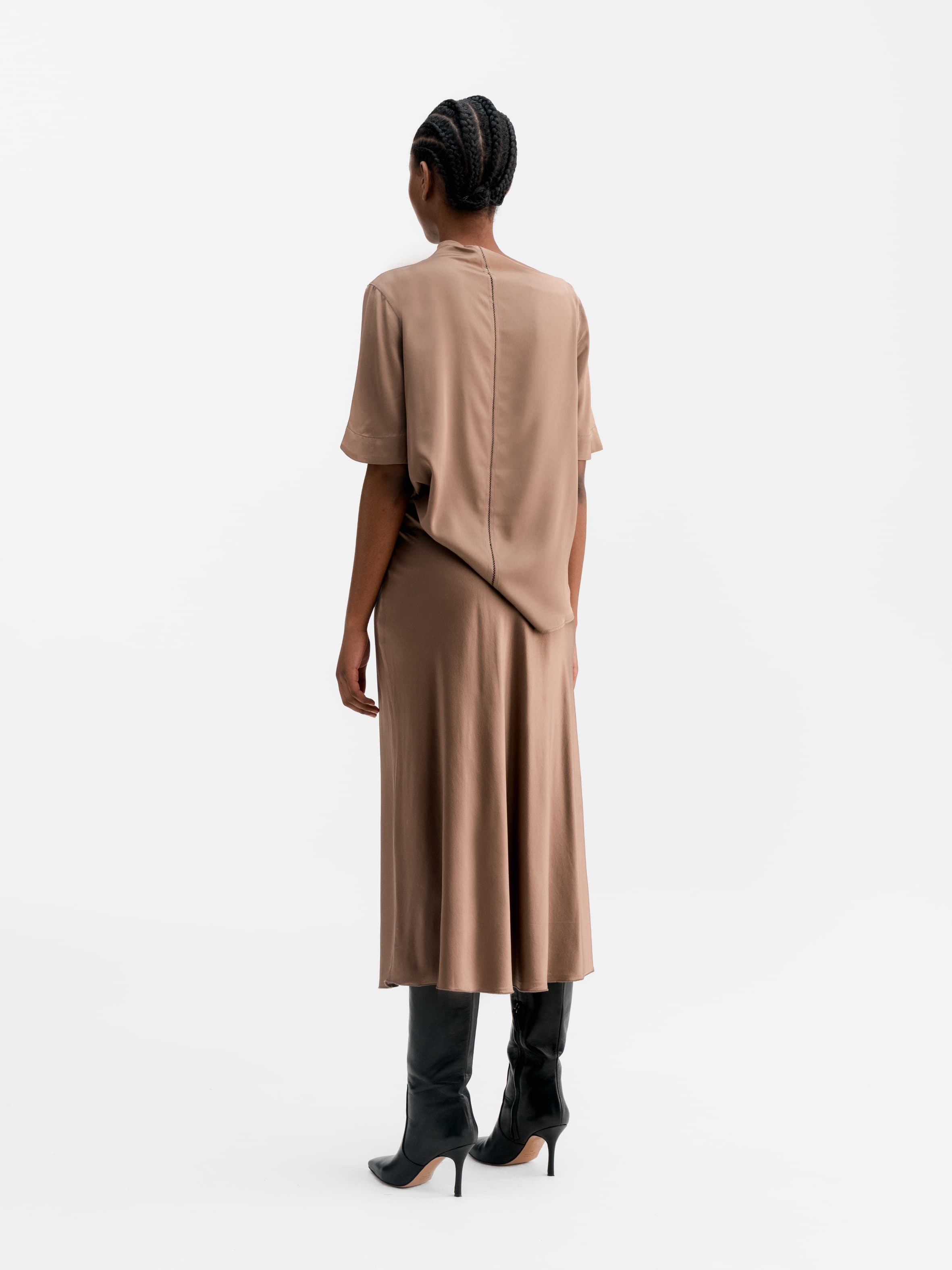 Lima silk tee sand