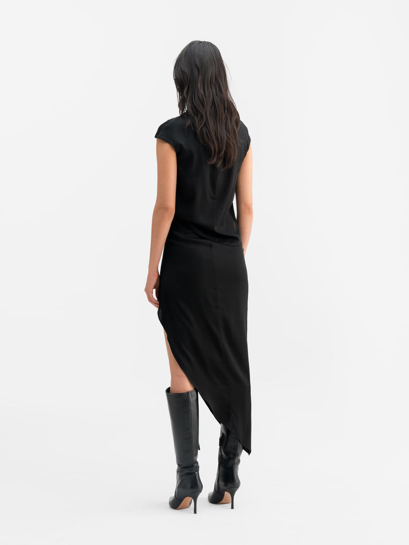 Lima silk top black