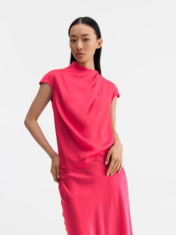 Lima silk top bubblegum