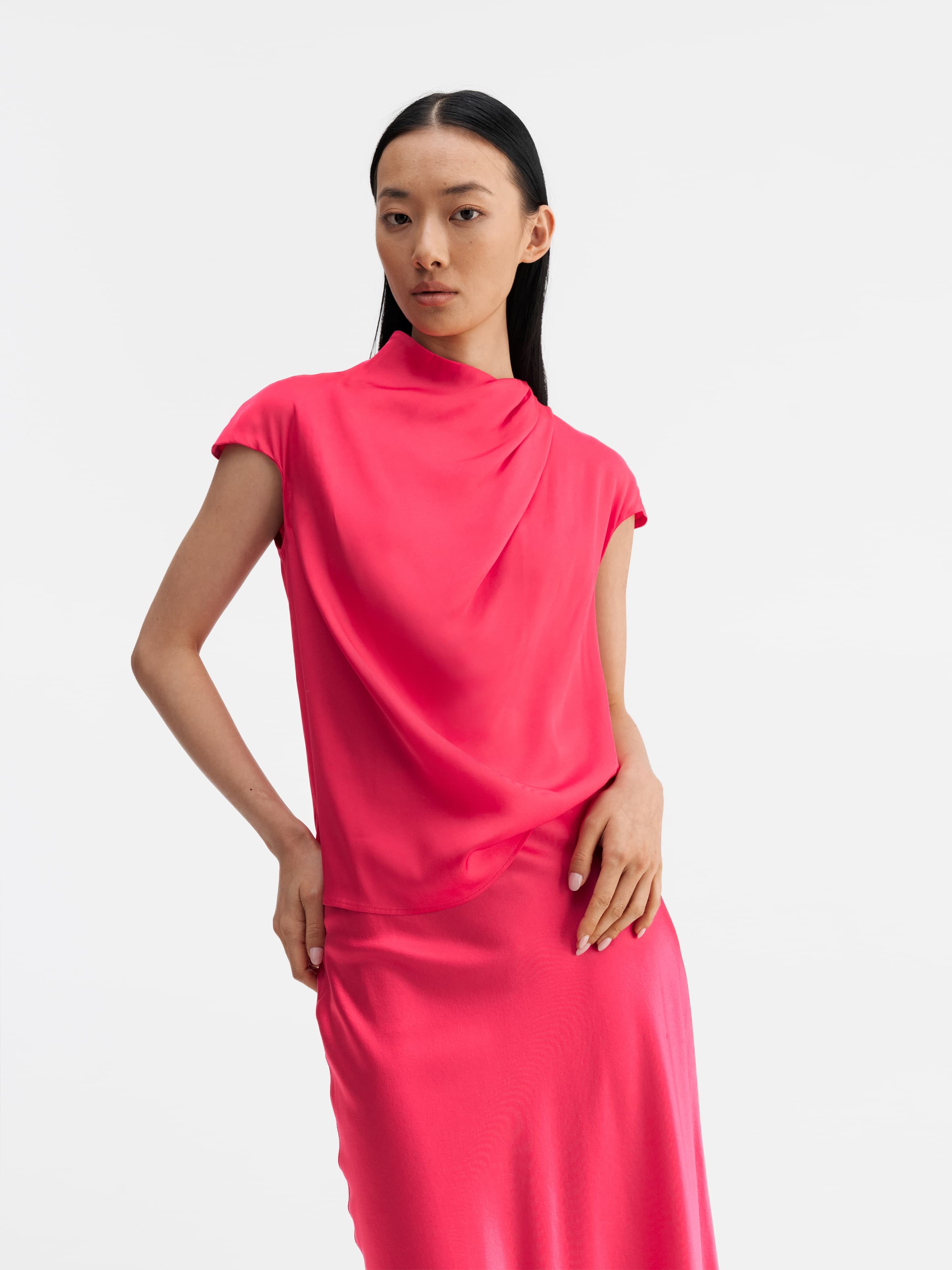 Lima silk top bubblegum