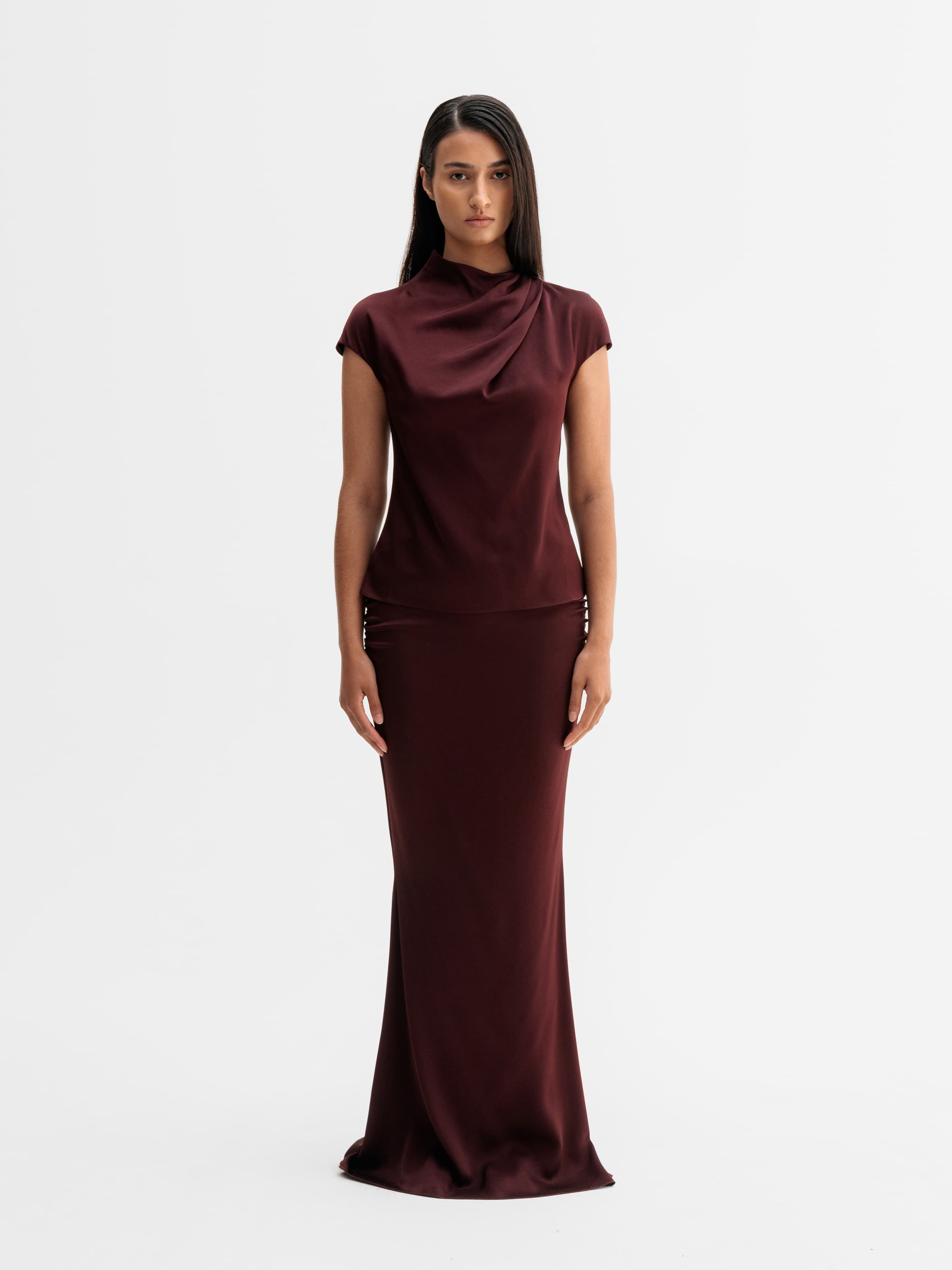 Lima top burgundy