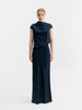 Lima silk top midnight blue