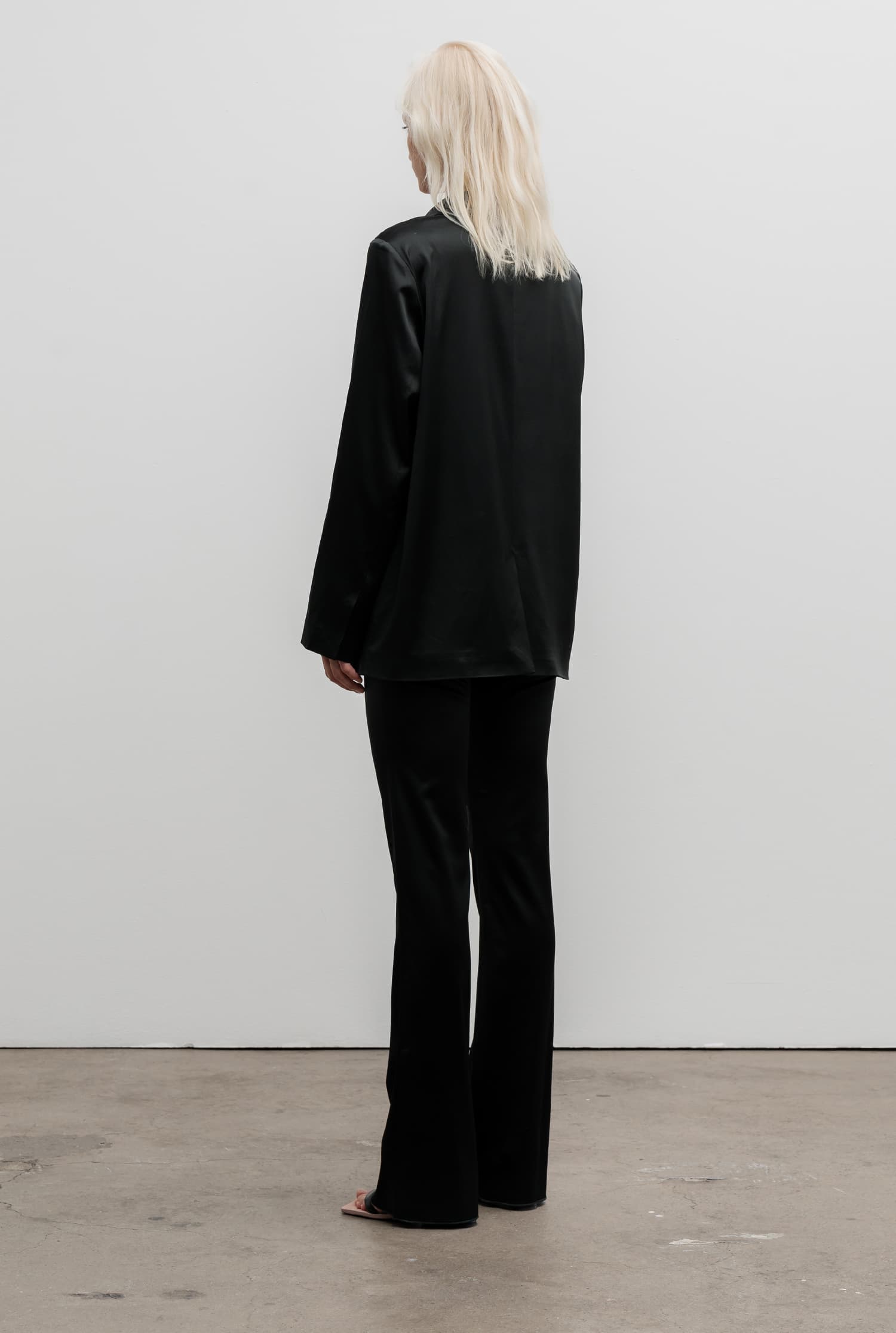 Erin satin trousers deep forest
