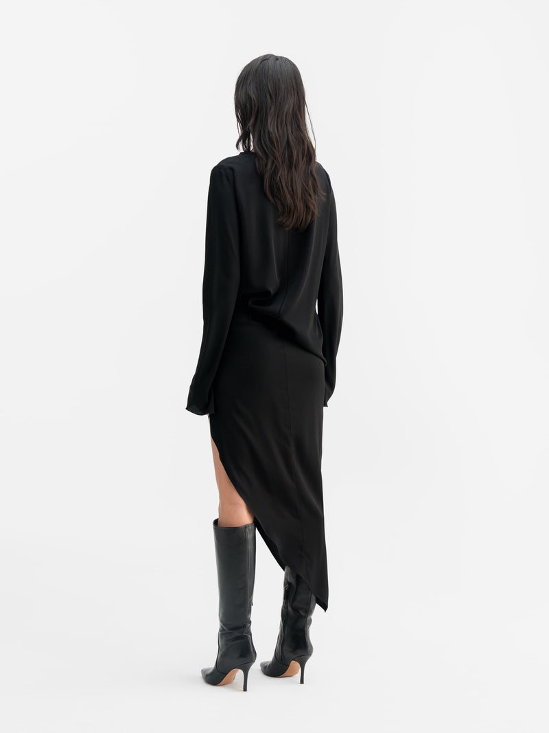 Lola silk blouse black