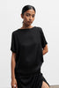 Lola silk tee black