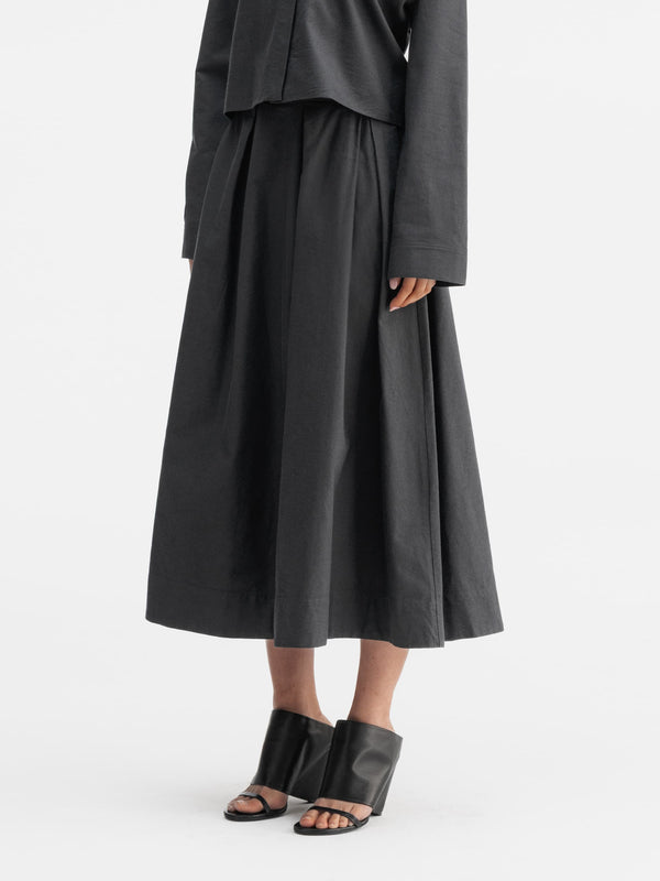 Mace oxford skirt dark grey