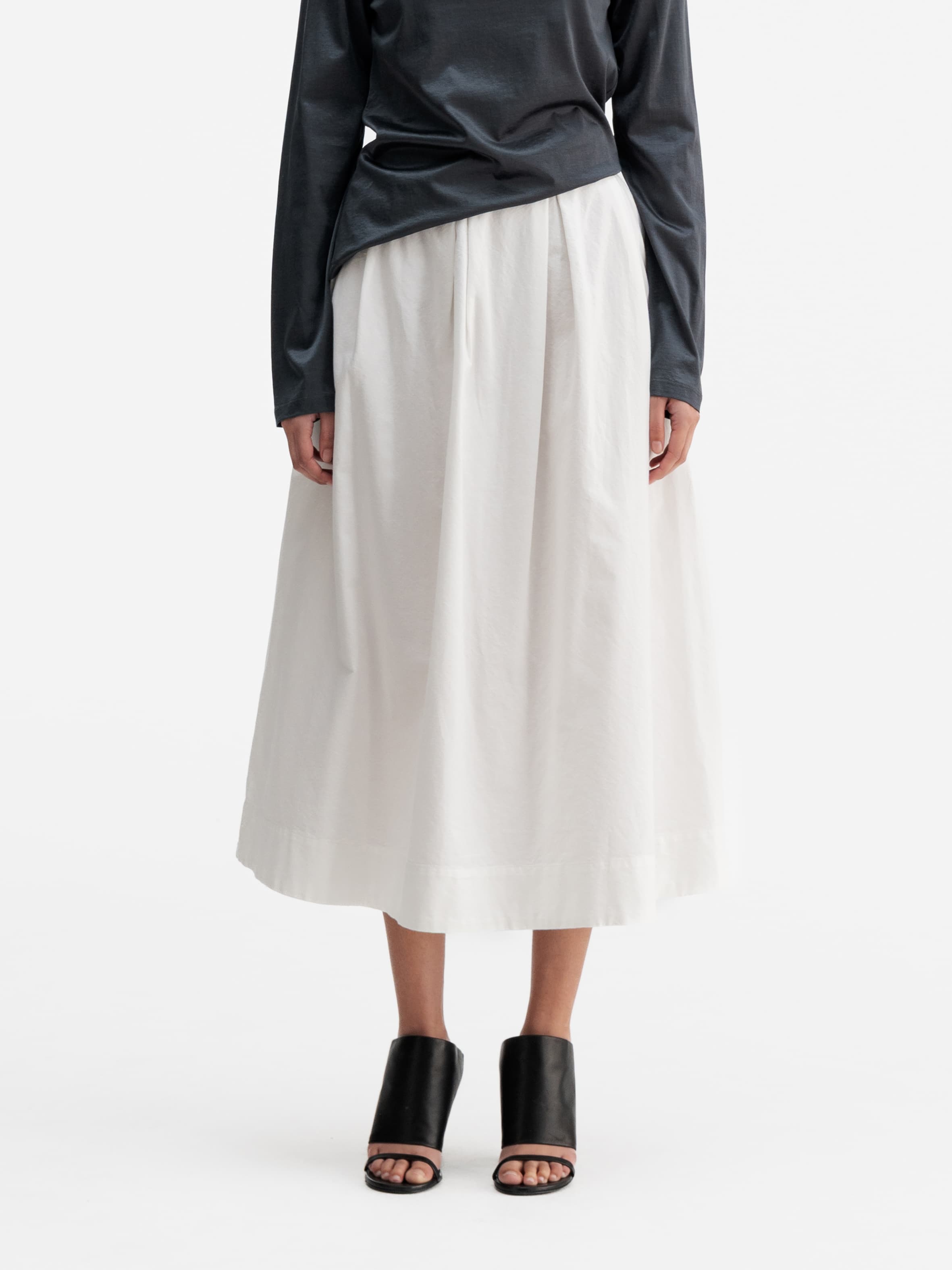 Mace oxford skirt white