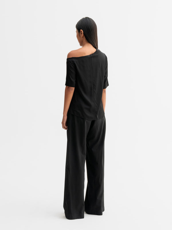 Mel wool trousers black