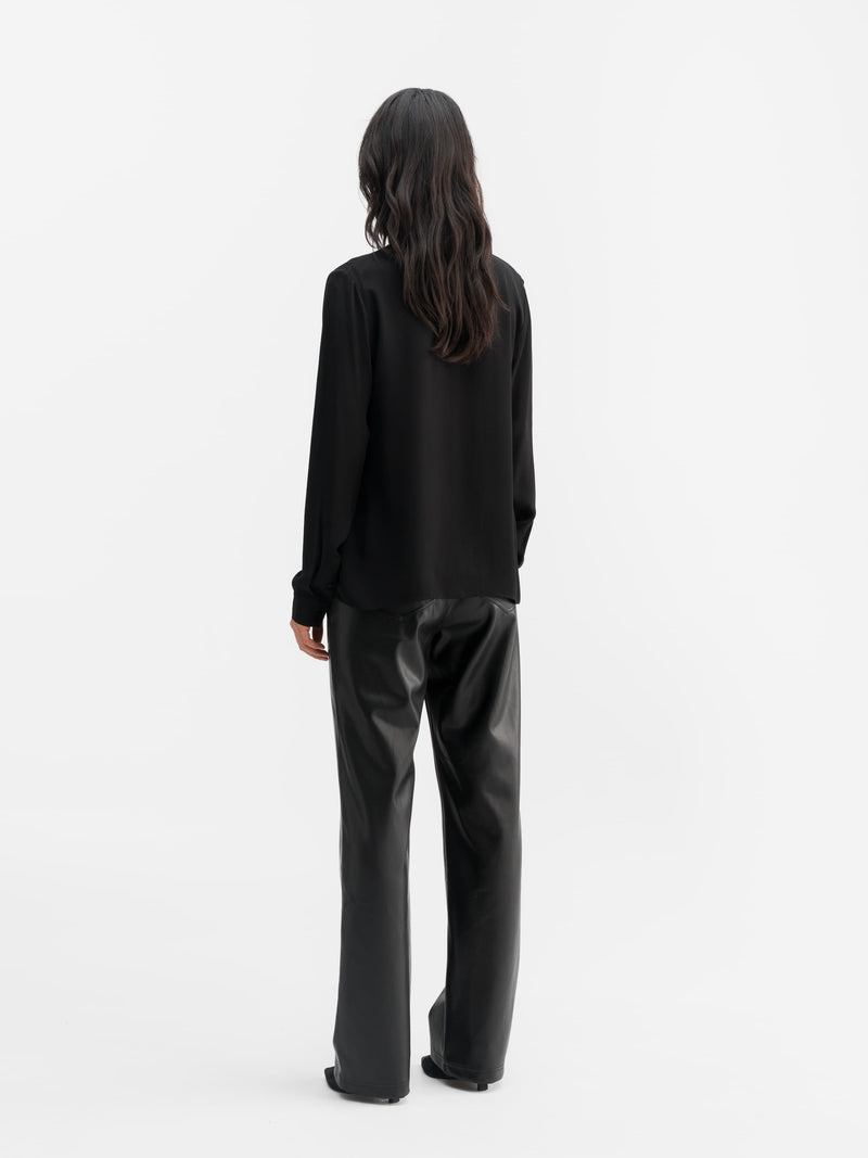 Mia silk shirt black
