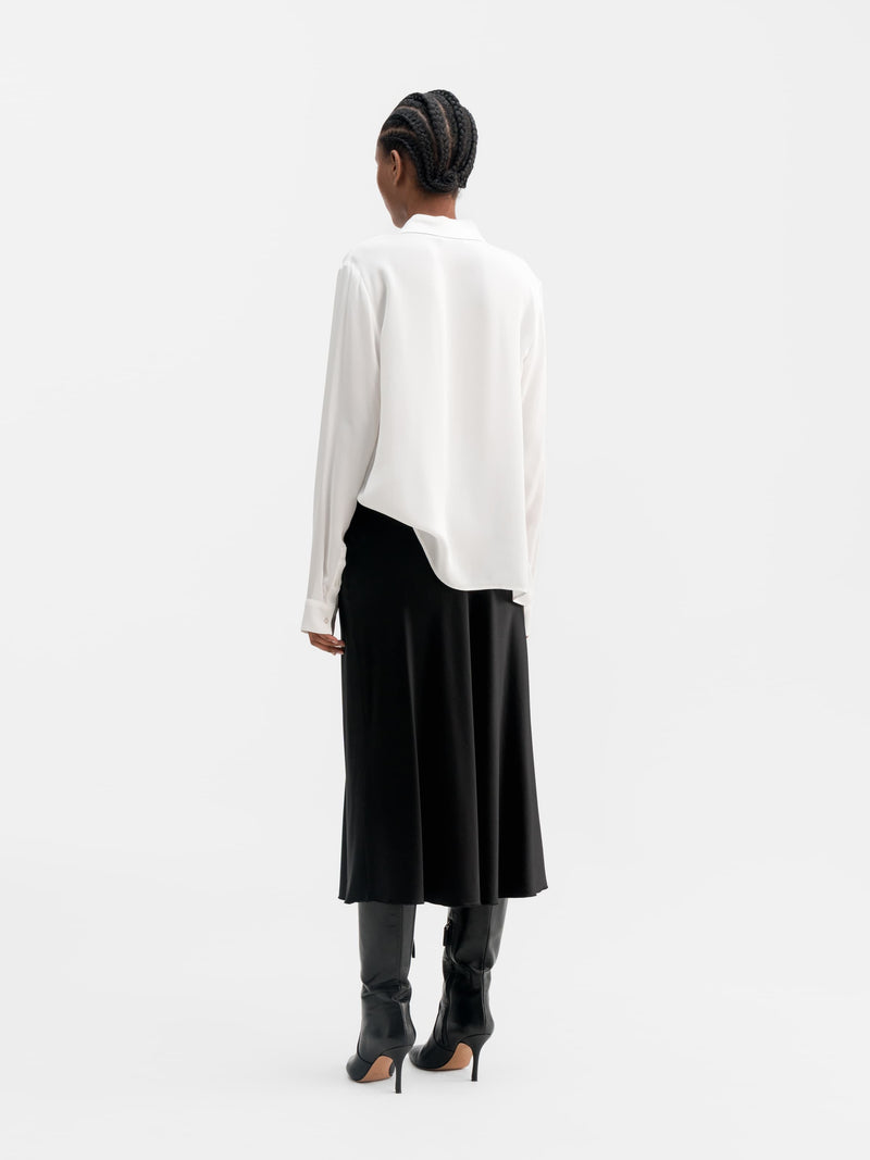Mia silk shirt white