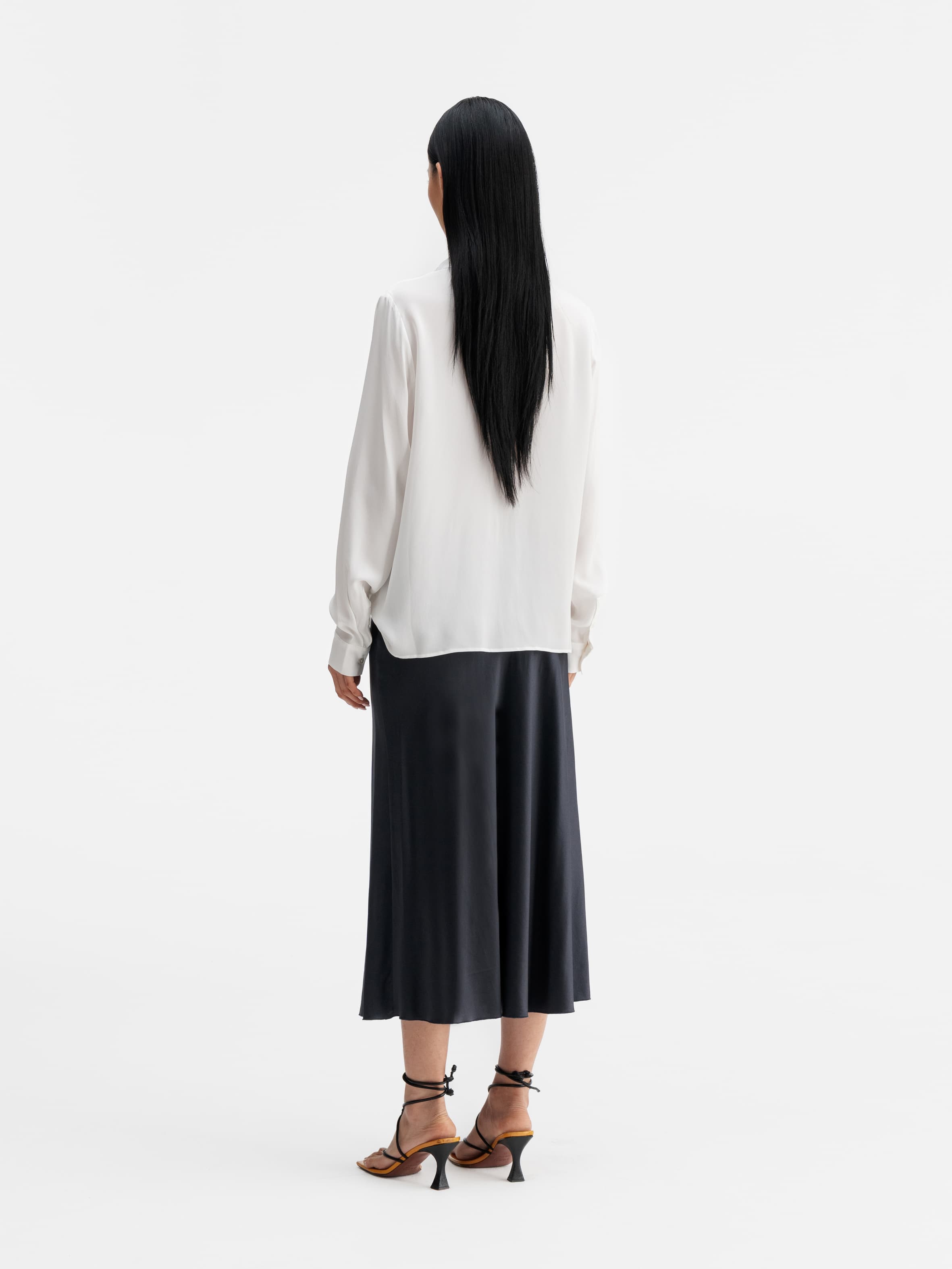 Mia silk shirt white