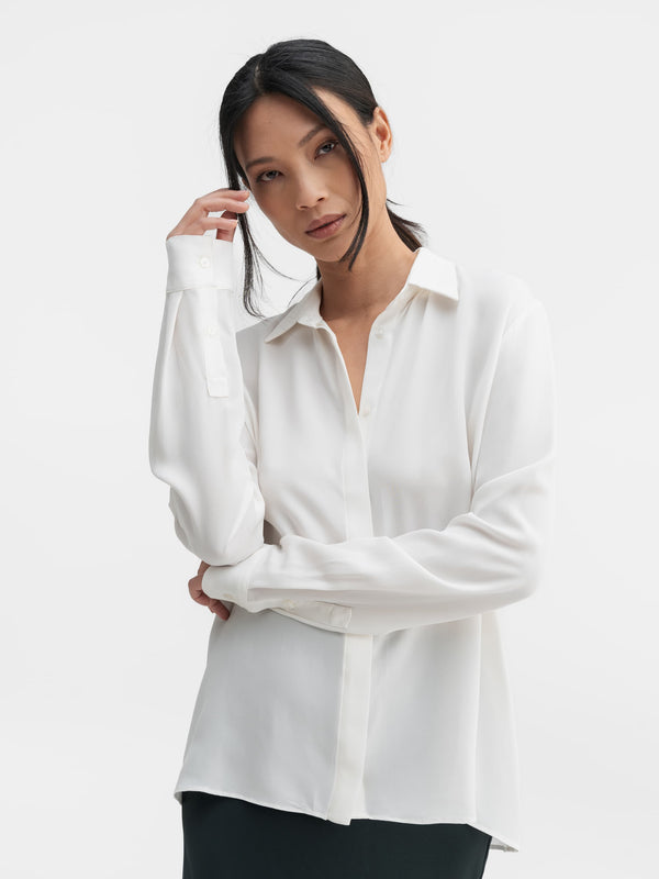 Mia silk shirt off-white