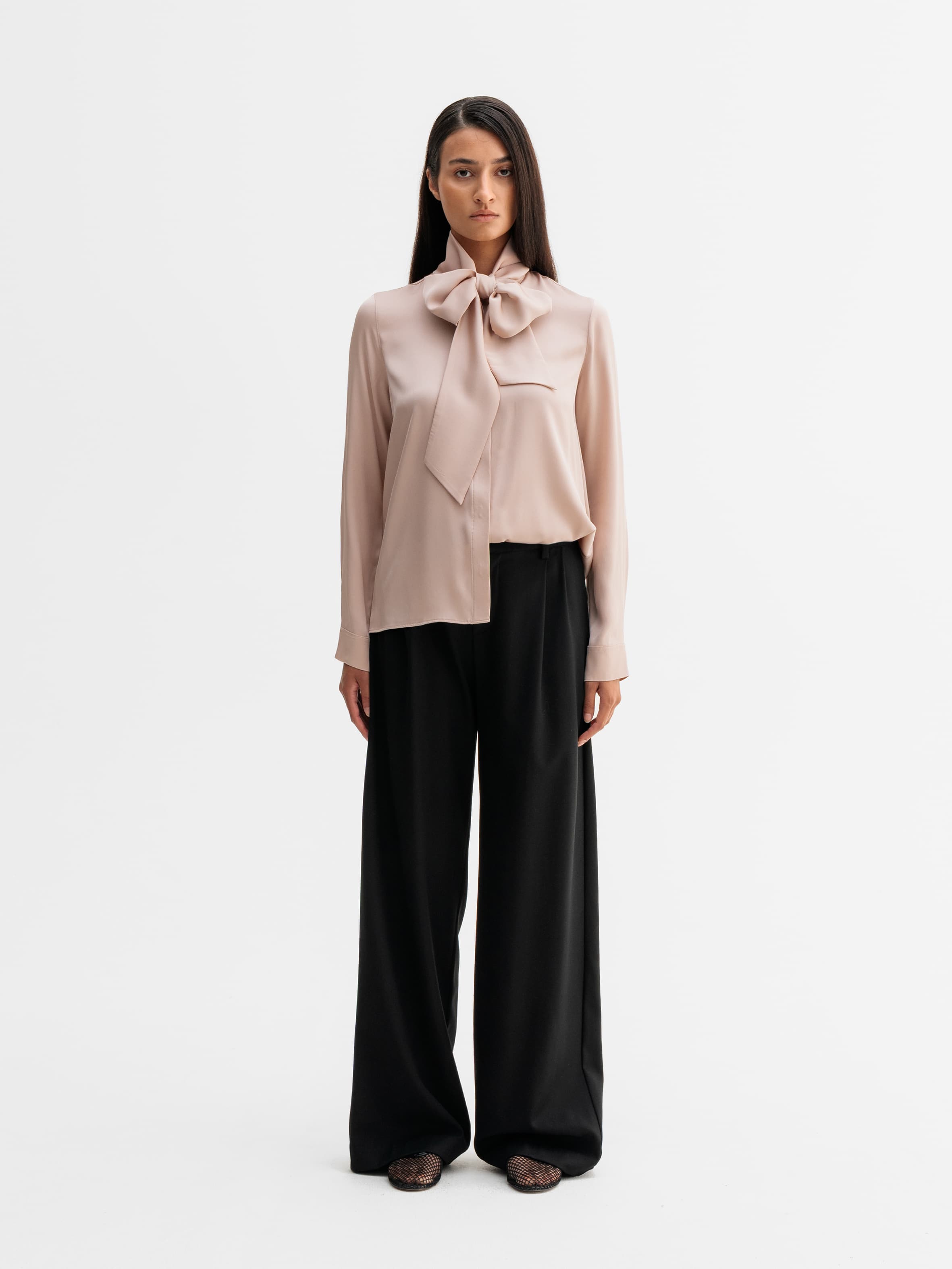 Miki silk blouse dusty pink