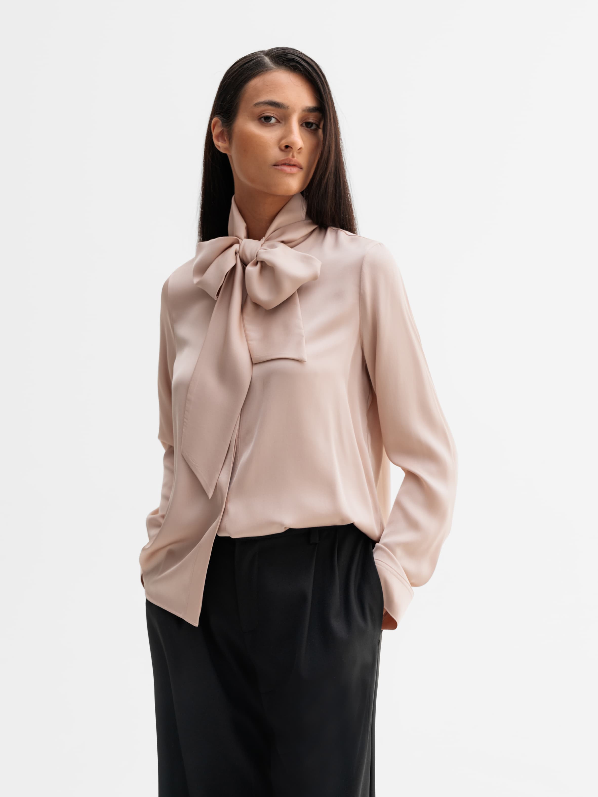 Miki silk blouse dusty pink