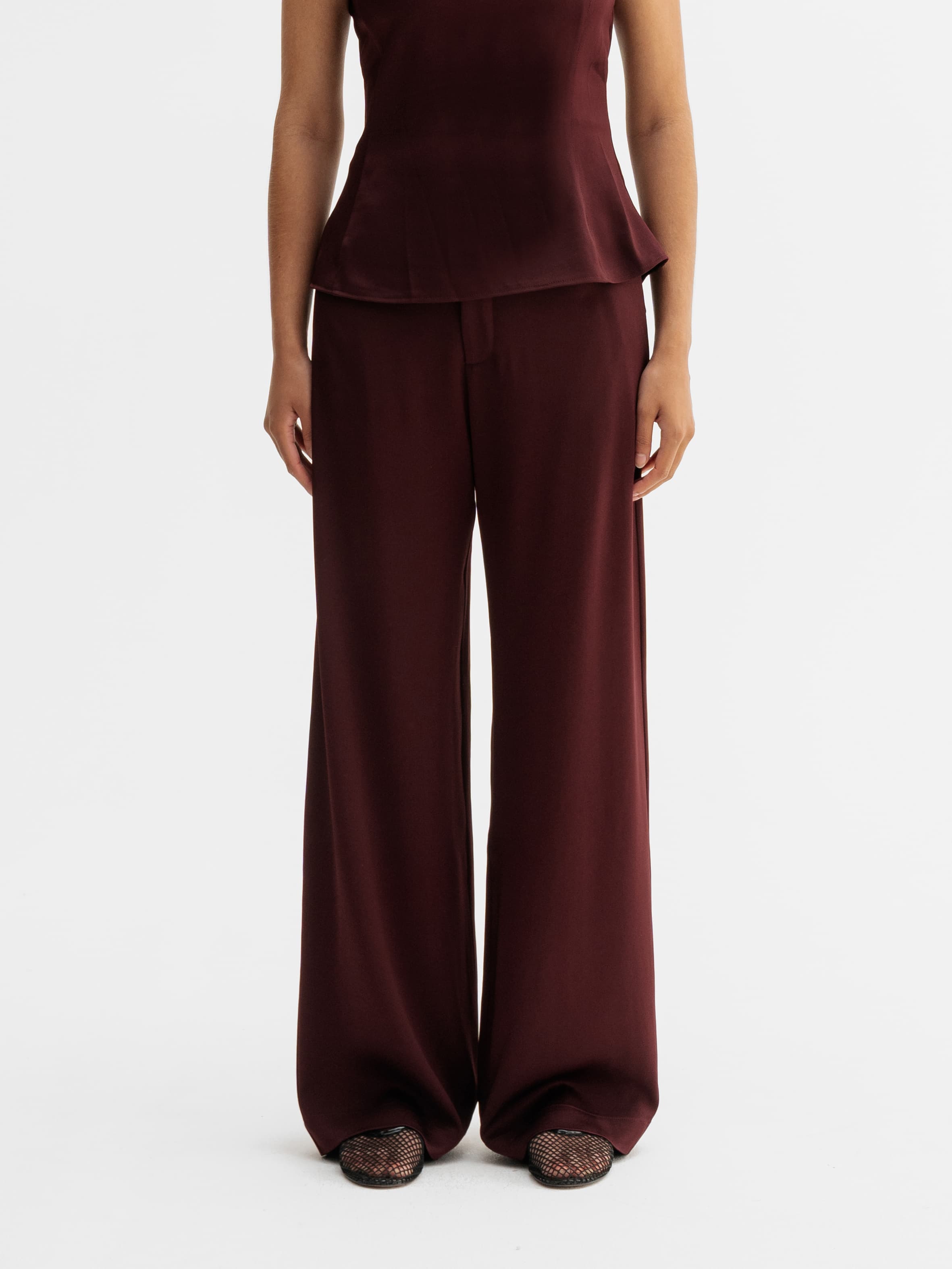 Mila trousers burgundy