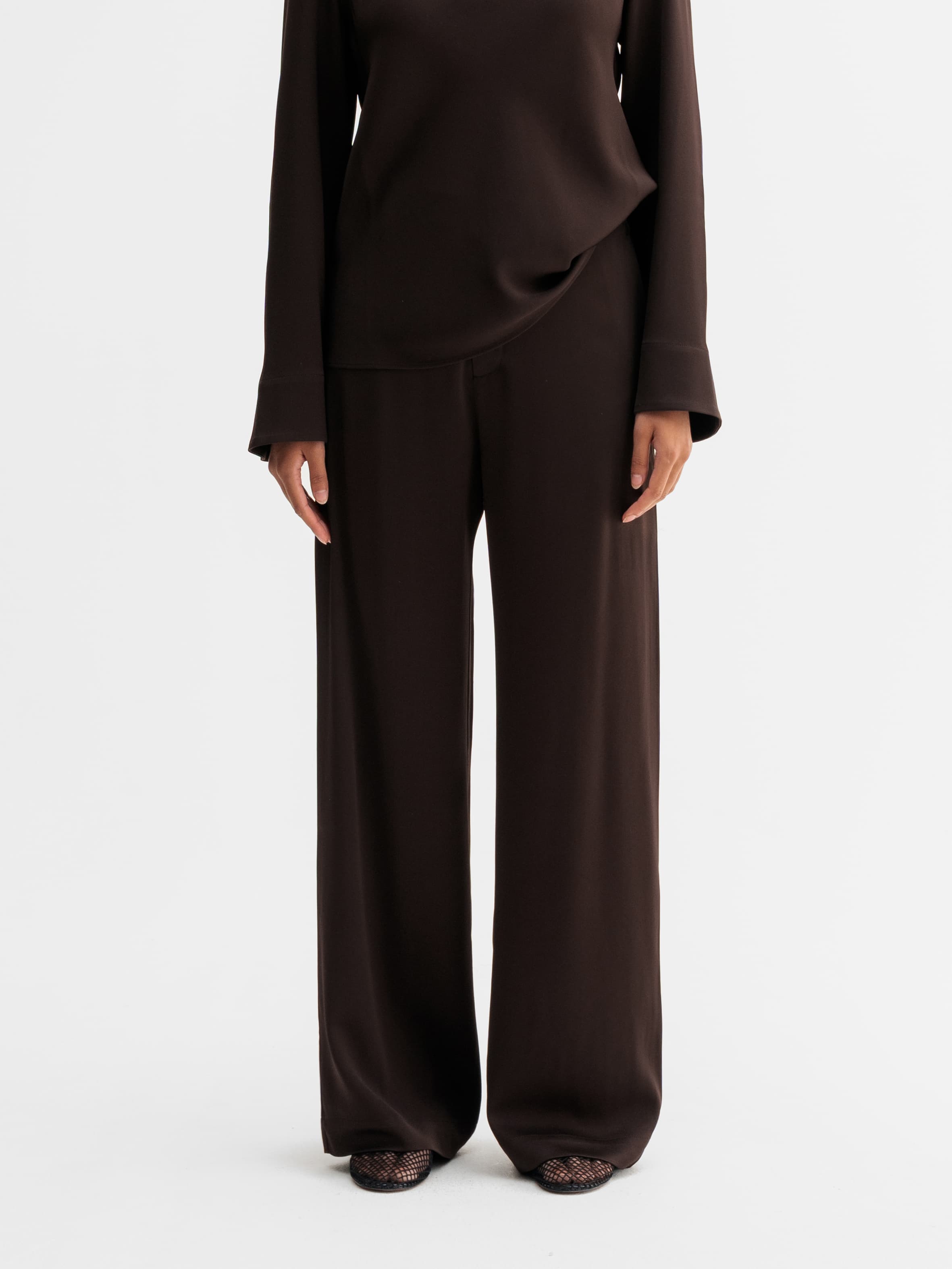Mila trousers dark brown