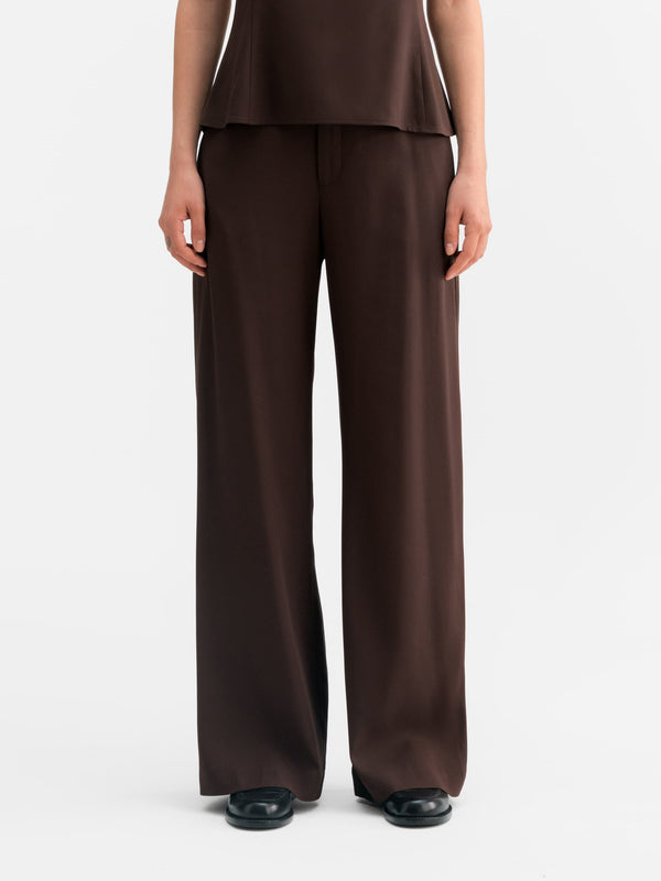 Mila trousers dark brown
