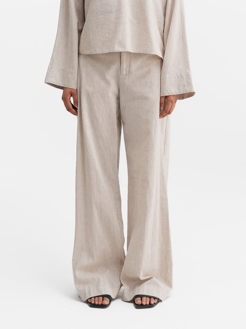 Miley linen trousers cream