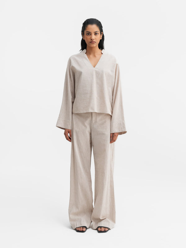 Miley linen trousers cream