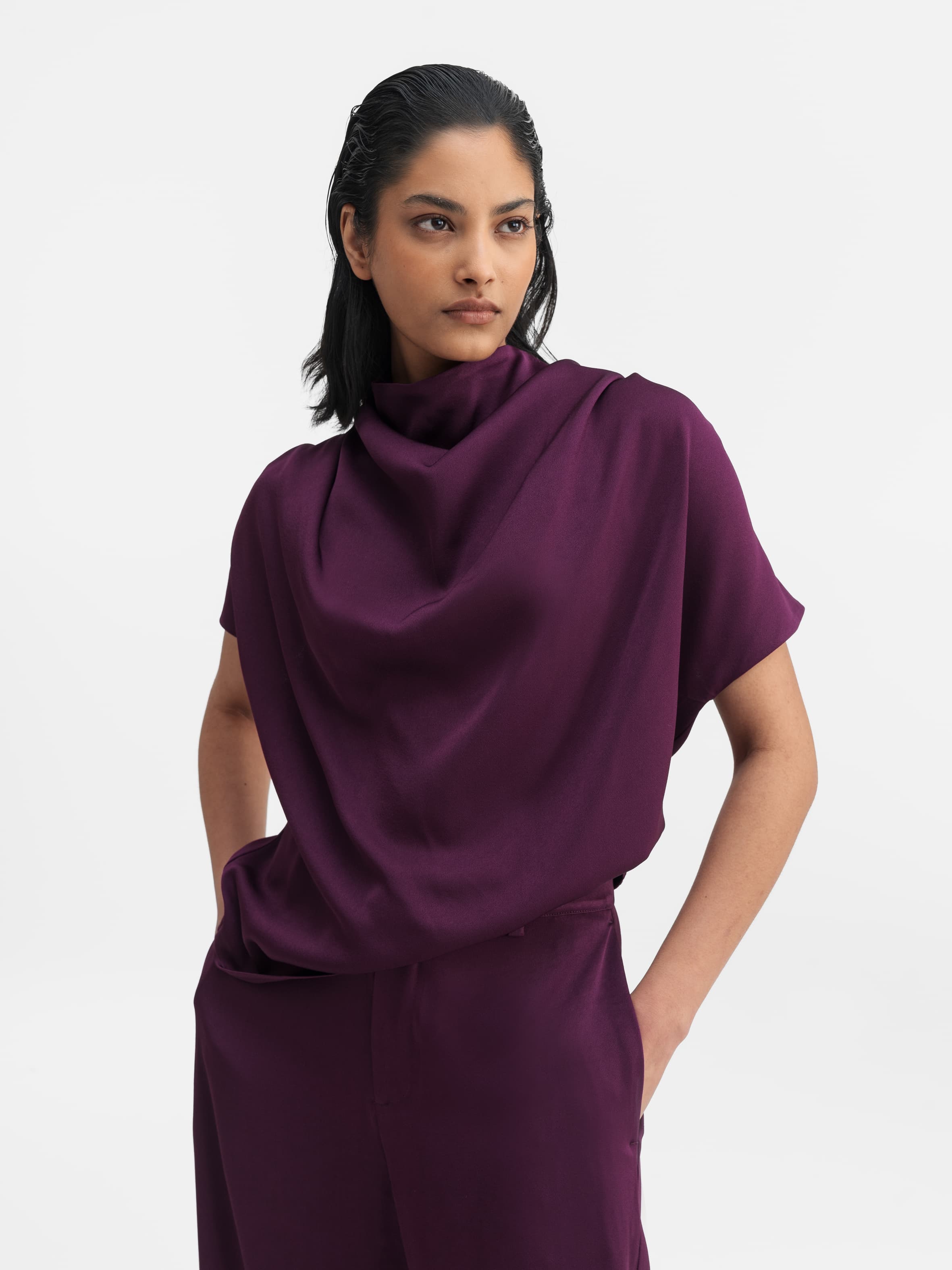 milly silk top