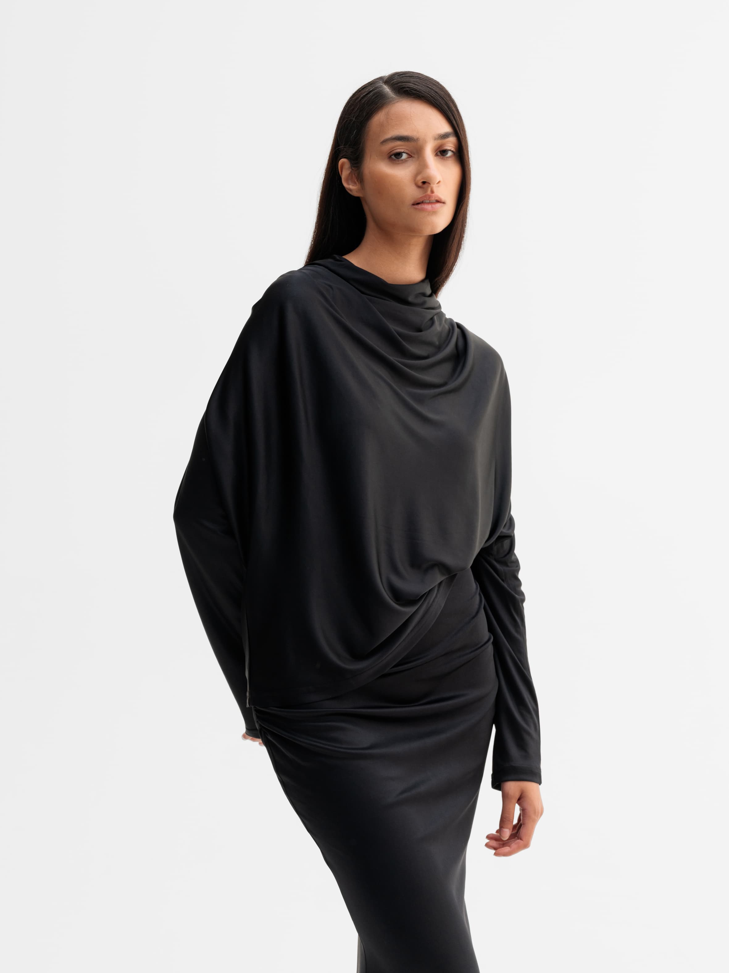 Milly jersey blouse black