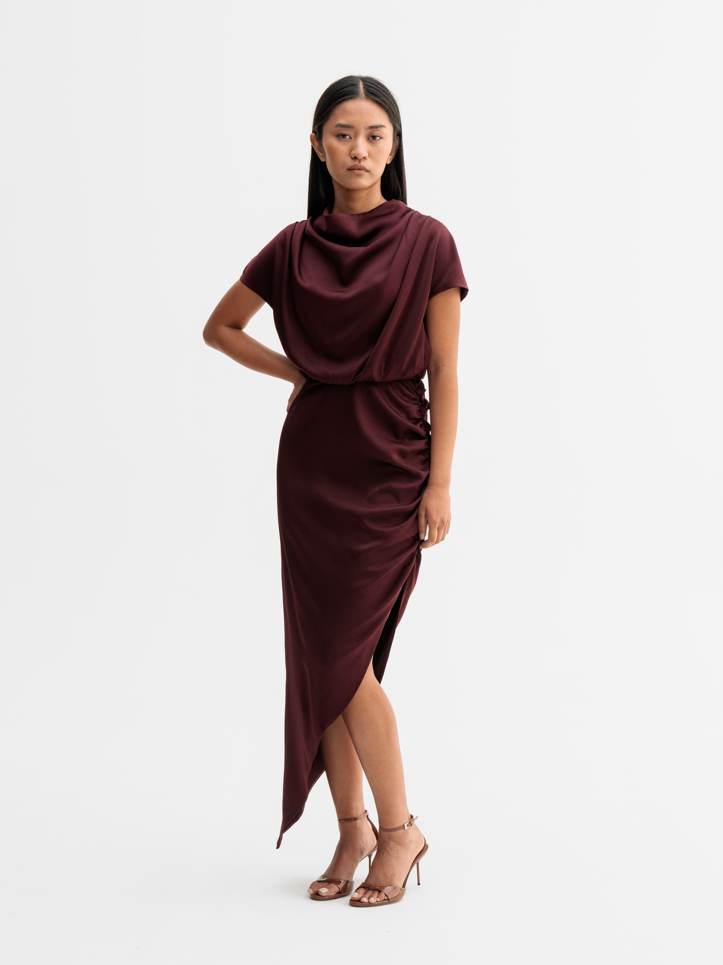 Minou dress burgundy