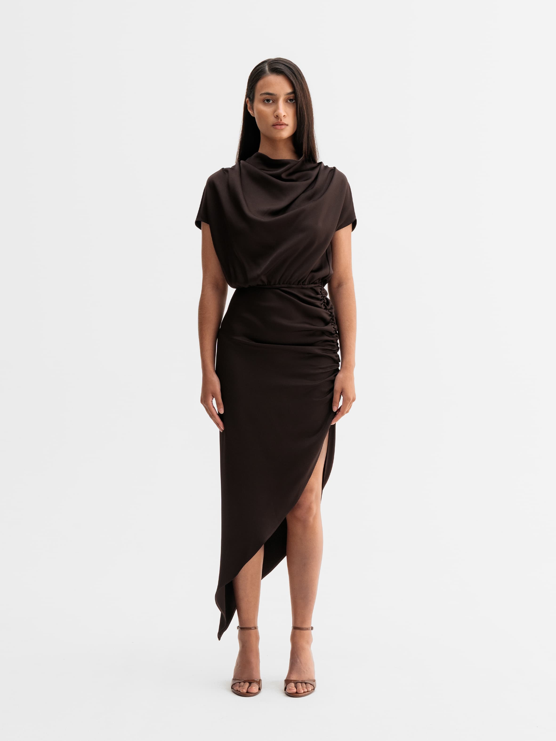 Minou dress dark brown